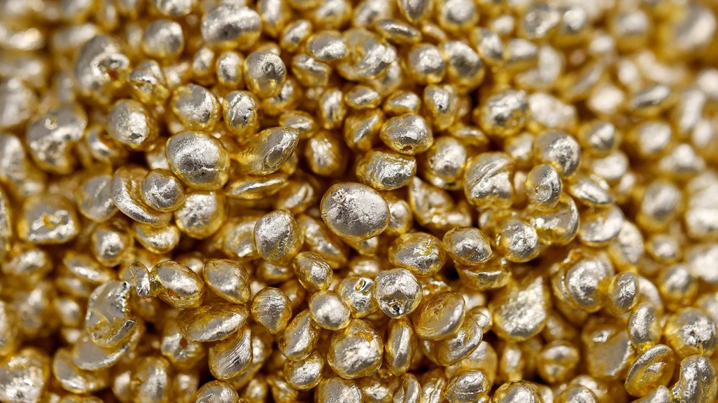 Unlike other metals, which tarnish in air, gold (pictured) doesn't react much with oxygen. Now scientists better understand why. Bloomberg Creative/Getty Images