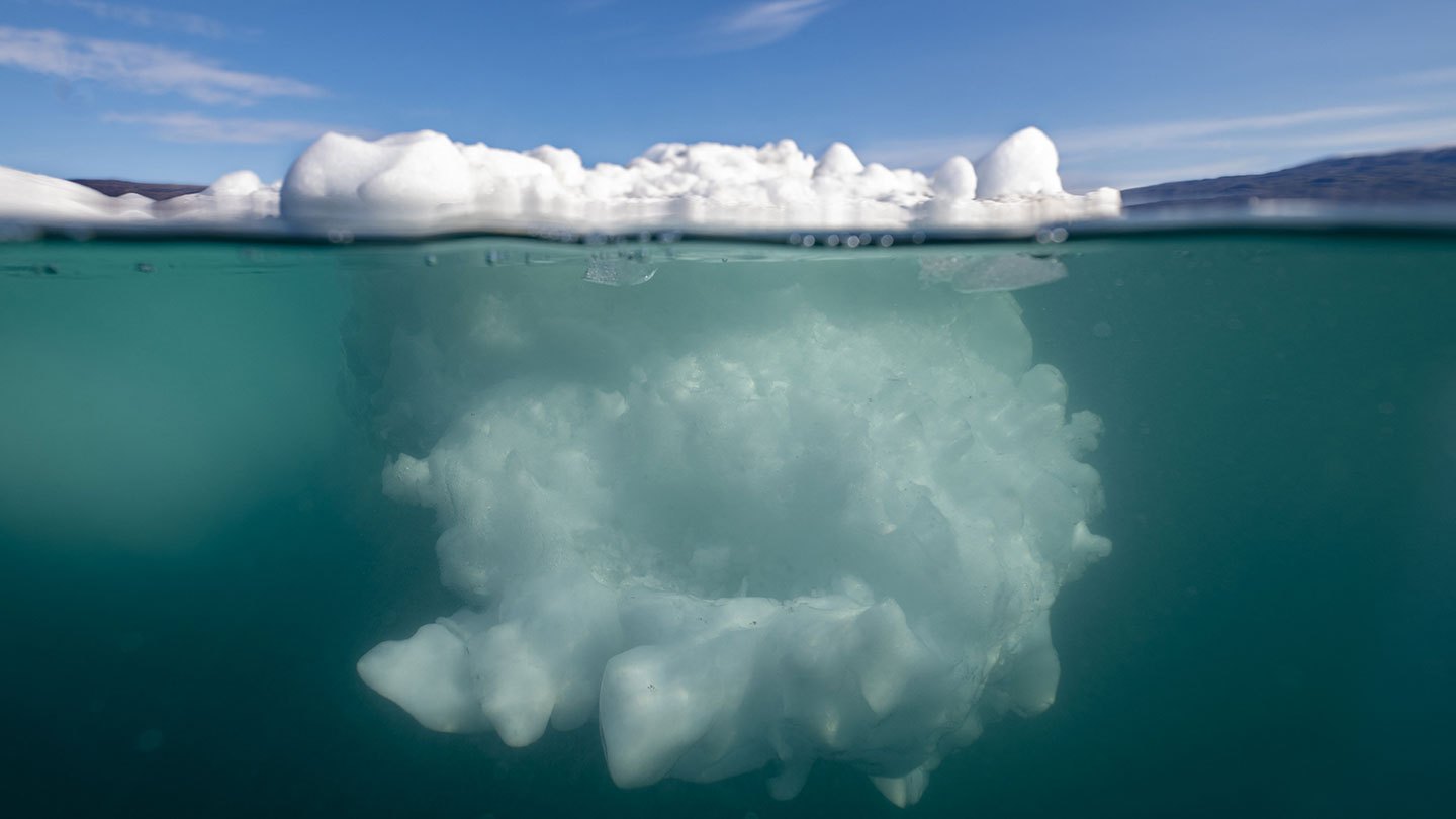 One part of the Atlantic Ocean just south of Greenland and Iceland has gotten colder, even as the rest of Earth's oceans have warmed. It may be linked to a major ocean current shutting down. OLIVIER MORIN/AFP VIA GETTY IMAGES